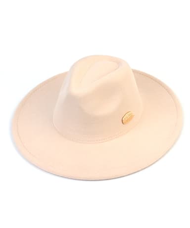 Hard Wool Ivory Fedora