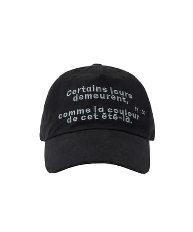 Comme la 5pannel cap BLACK