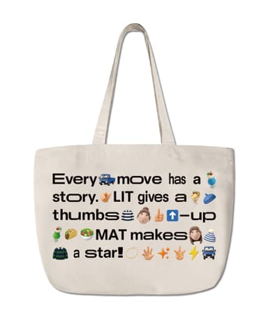 Litwamet Emoticon Eco Bag - Natural