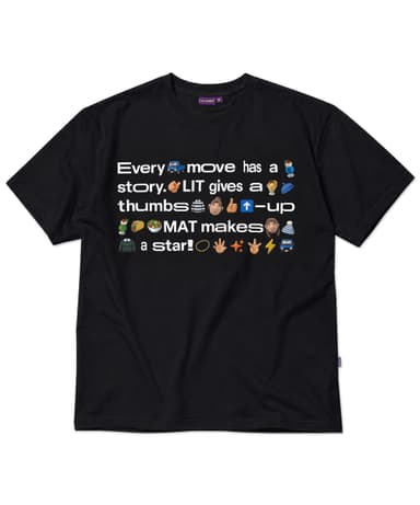 Litwamet Emoji T-shirt - Black