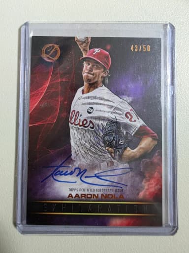 2016 MLB Aaron Nola Autograph Rookie Card Philadelphia Phillies