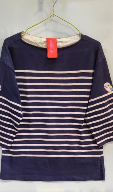 Lucky Shoet Navy Stripe Tee