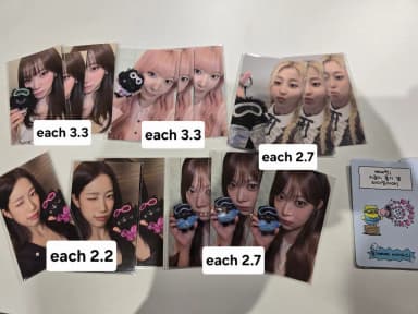 Le Sserafim Fimmie's Club Secret Wrap Hive Pop-Up Pre-Order Benefit Unreleased Photocard 50,000 Won Special