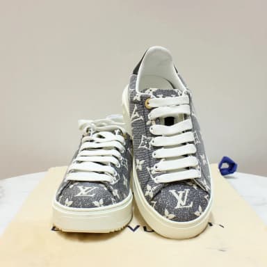 Luxury Daol Dongrae Louis Vuitton Timeout Denim Sneakers 37 (240mm) 1AAW2Q