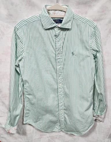 Polo Ralph Lauren Striped Classic Fit Cutaway Cotton Shirt