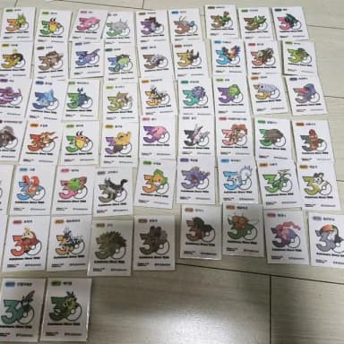 포켓몬 30주년 로고 띠부씰 판막