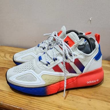 아디다스 ZX 2000 부스트 화이트 그라데이션 운동화 250mm