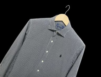 Men's Polo Ralph Lauren Polo Stretch Poplin Gingham Check Long Sleeve Shirt