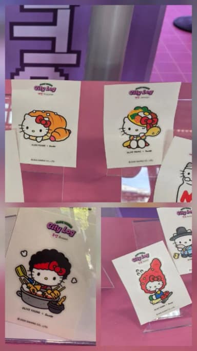올리브영 산리오 헬로키티 시티로그 스티커