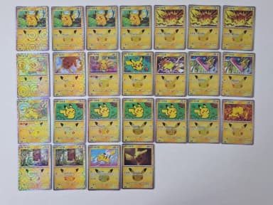 Pokemon 30th Anniversary Card Pikachu Exchange
