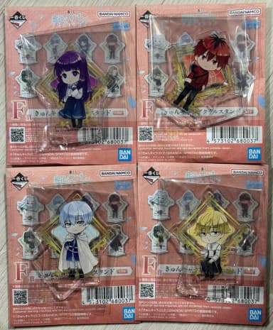 Song of the Free Pren Kuji F Figure Acrylic Stand Fern, Shtarck, Himmel, Land 4-Piece