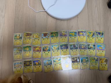 10.5) Pokemon Card 30th Anniversary Pikachu 30 Types All Species