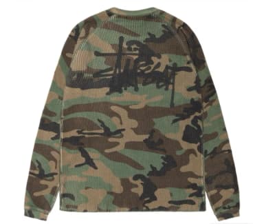 Stitch Raglan Thermal Long Sleeve Woodland Camo