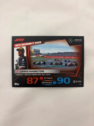 Lewis Hamilton 2023 F1 Turbo Attack Tops Card