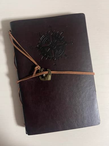 Vintage Compass Diary Brown