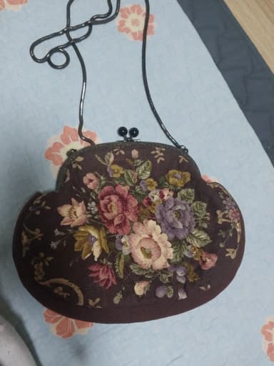 Vintage Flower Pattern Shoulder Bag