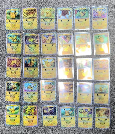 Pokemon Card 30th Anniversary Pikachu 30 Types Full Set + Bo Manda SAR